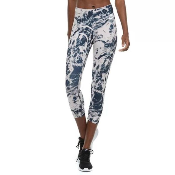 Nike Sportswear Tide Pool Print Cropped Leggings Size Large - Picture 6 of 6